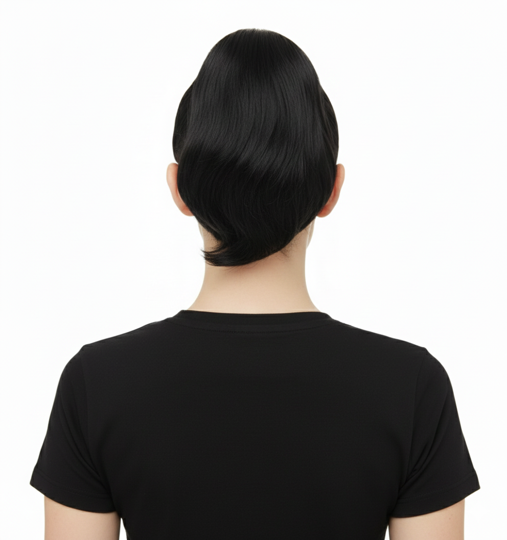 Black Ponytail Wig - Long Straight Hairpiece Extension (Cosplay Costume/Fancy Dress)