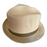 Crushable Paper Straw Trilby Hat - Natural