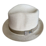 Crushable Paper Straw Trilby Hat - Natural - L/XL
