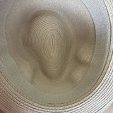 Crushable Paper Straw Trilby Hat - Natural