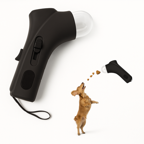 PET SNACK LAUNCHER Cat Dog Exercise Fun Cats Dogs Treats Play