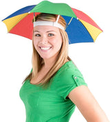 Rainbow Umbrella Hat - Novelty Rain/Beach/Sun Cap (Costume/Outdoor Accessory)