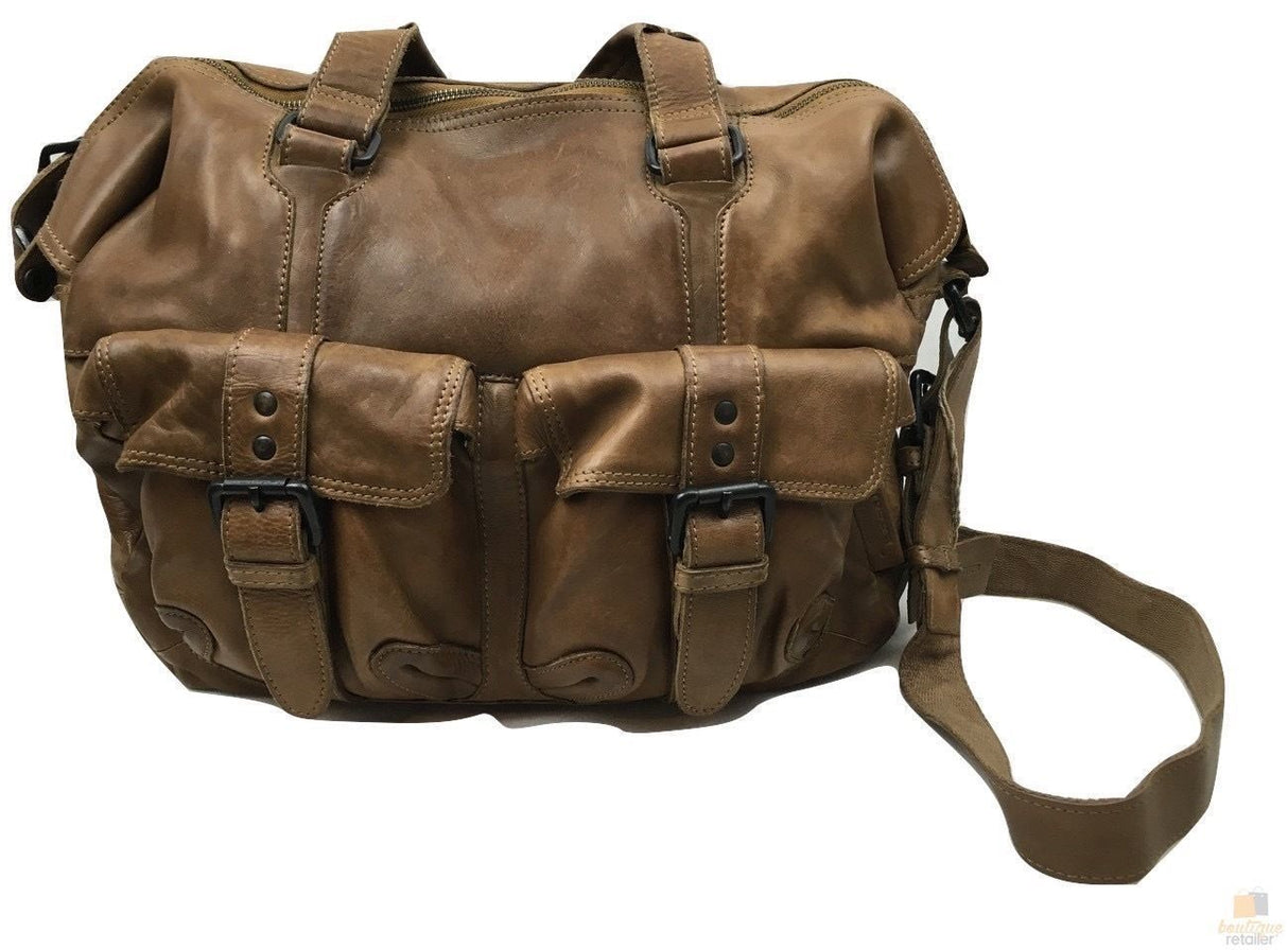 Mens Cow Washed Leather Bag Messenger Bag Vintage Travel Laptop Satchel EX02
