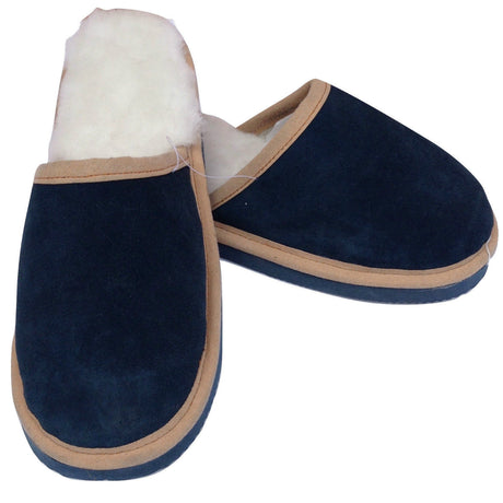 100% Sheepskin Moccasin Slippers Winter Genuine Scuffs Slip On Mens Womens - Pink (with fur)