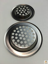 2x Stainless Steel Sink Strainers 75mm/60mm - Kitchen/Laundry/Bathroom Drain