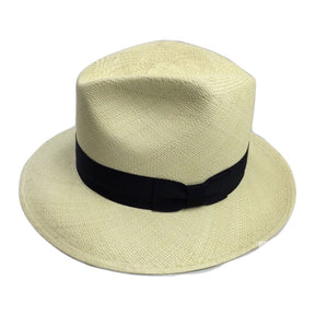 Ecuadorian Brisa Grade 8 Panama Straw Hat - Natural (Fedora Trilby Made in USA)