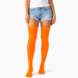 Over Knee Stay Up Stockings Hosiery Party Costume Socks - Fluro Orange