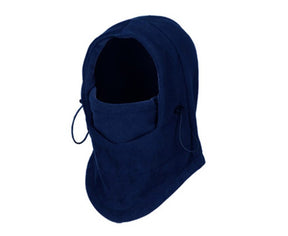 Thermal Fleece Balaclava Face Mask & Hood - Navy (Ski, Snowboard & Motorbike)