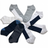 24x Cotton Ankle Socks Bulk Pack - Mixed Colours (Low Cut Anklet Sports Running Socks for Men/Women)