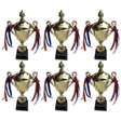 6x 30cm Gold Trophy Cup Bulk Pack - Events Award/Sports Day Winners