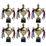 6x 30cm Gold Trophy Cup Bulk Pack - Events Award/Sports Day Winners