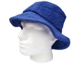 Terry Towelling BUCKET HAT Daggy Fishing Camping Lad Cap Retro  100% COTTON - Bottle Green