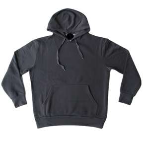 Adult Unisex Mens Plain Basic Pullover Hoodie Sweater Sweatshirt Warm Jumper - Black - S