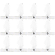 12x 1920s White Wide Flapper Headband w/ Feather & Sequins Bulk Pack - Gatsby/Charleston Costume