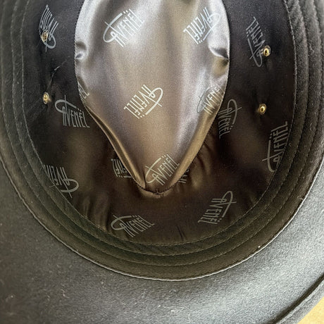 Satin Lined Wool Felt Fedora Hat - Black