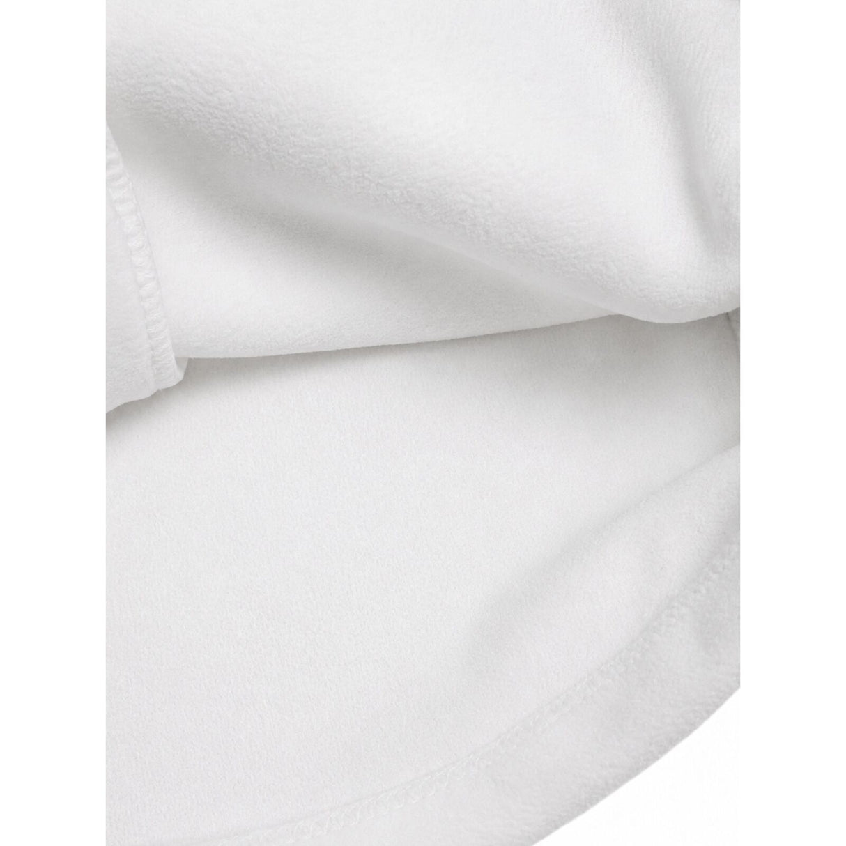 Mens White Polar Fleece Vest - Thick Casual Warm Winter Fleecy Jacket
