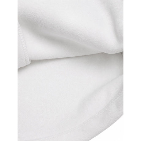 Mens White Polar Fleece Vest - Thick Casual Warm Winter Fleecy Jacket