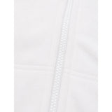 Mens White Polar Fleece Vest - Thick Casual Warm Winter Fleecy Jacket