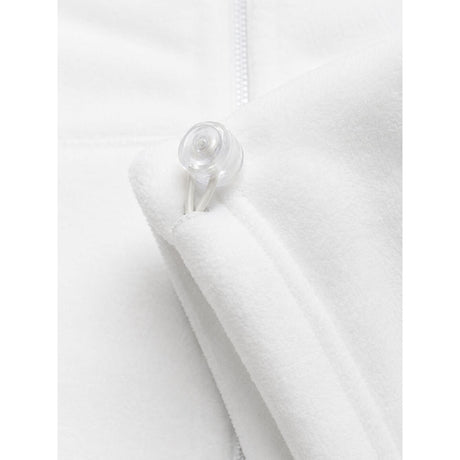 Mens White Polar Fleece Vest - Thick Casual Warm Winter Fleecy Jacket