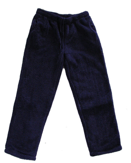 Womens TRACK PANTS Coral Fleece Fur Ultra Comfy Pyjamas Pajama Sleepwear Bottoms - Plum Pie