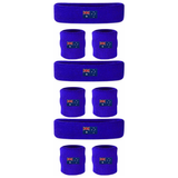 3x Australian Flag Wristband & Headband Set Pack - Terry Towelling Cotton Tennis Sweatbands