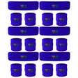 6x Australian Flag Wristband & Headband Set Bulk Pack - Terry Towelling Cotton Tennis Sweatbands