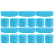 6x Sky Blue Wristband & Headband Set Bulk Pack - Terry Towelling Cotton Tennis Sweatbands