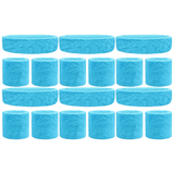 6x Sky Blue Wristband & Headband Set Bulk Pack - Terry Towelling Cotton Tennis Sweatbands