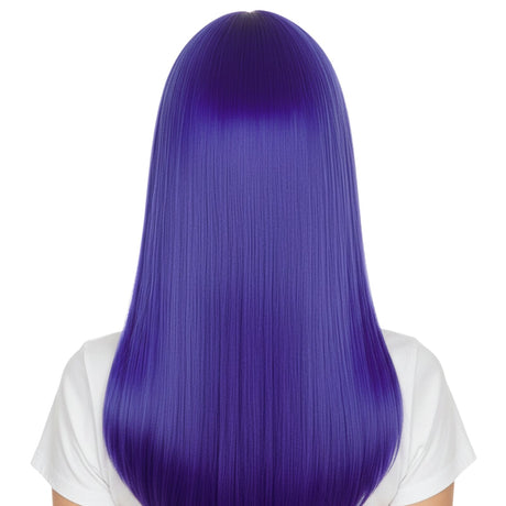 Blue Long Straight Wig w/ Fringe - Womens Cosplay Costume/Fancy Dress Party