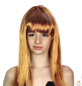 Golden Brown Long Straight Wig w/ Fringe - Womens Cosplay Costume/Fancy Dress Party