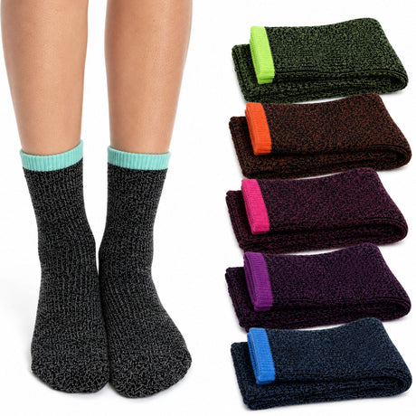 1 Pair Womens THERMAL HEATED SOCKS - Ladies Warm Winter Comfort Work Sox