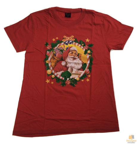 Adult Xmas CHRISTMAS T Shirt Merry Tee Top Santa S-XXL Mens Womens 100% COTTON - White