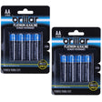 2x 4 Pack LR6 AA Platinum Alkaline Batteries Long Lasting Power Home Office