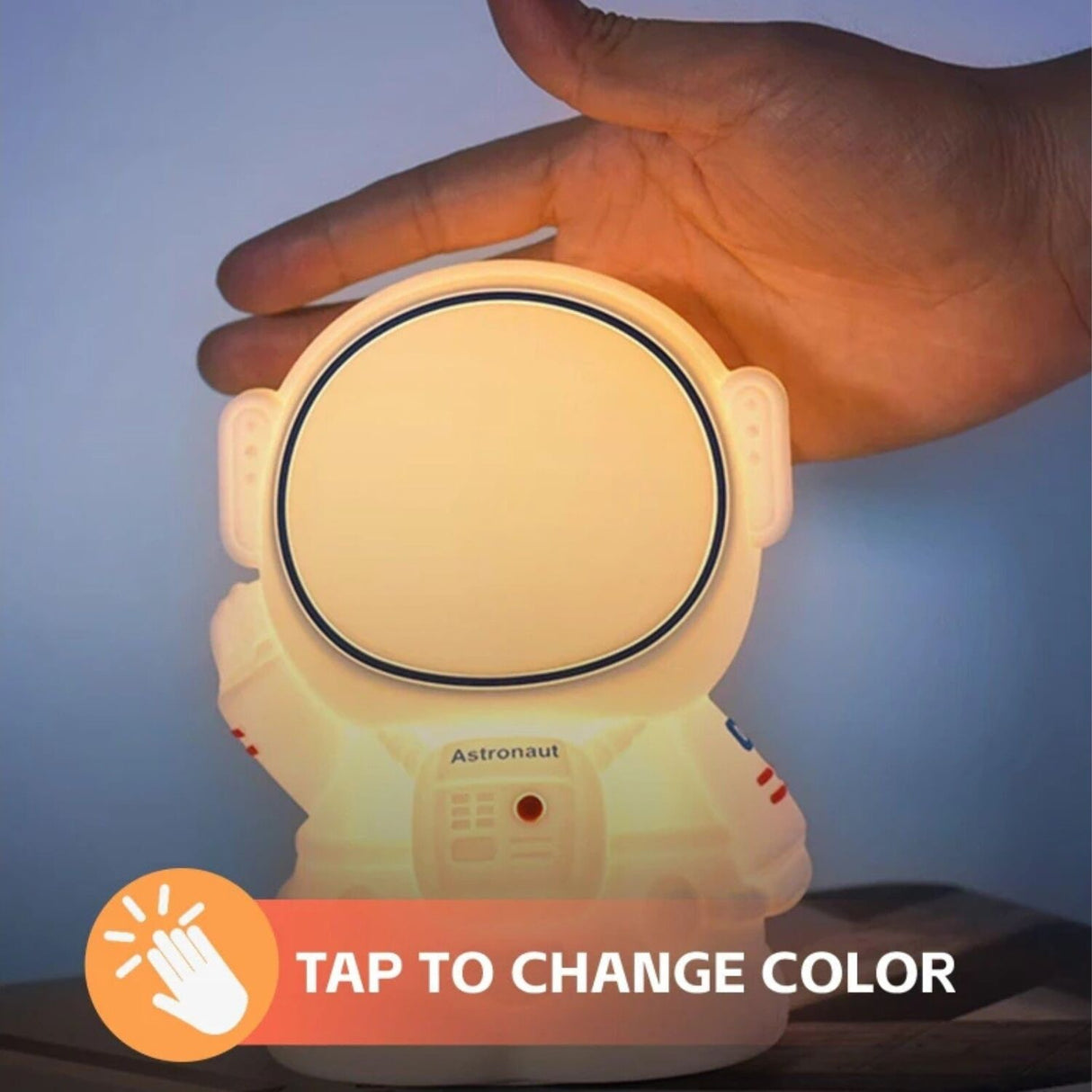 Brillar Astronaut Kids Night Light (Cute Squishy Colour Changing)