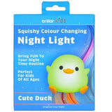 Brillar Cute Duck Kids Night Light (Cute Squishy Colour Changing)