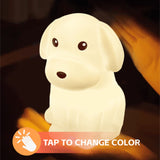 Brillar Squishy Dog Kids Night Light (Cute Squishy Colour Changing)
