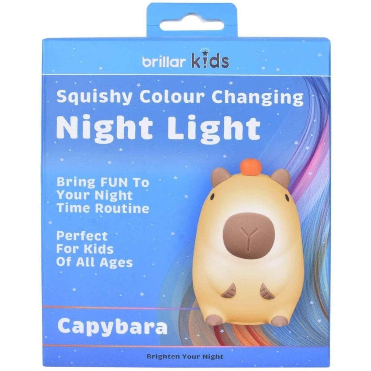 Brillar Capybara Kids Night Light (Cute Squishy Colour Changing)