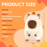Brillar Capybara Kids Night Light (Cute Squishy Colour Changing)