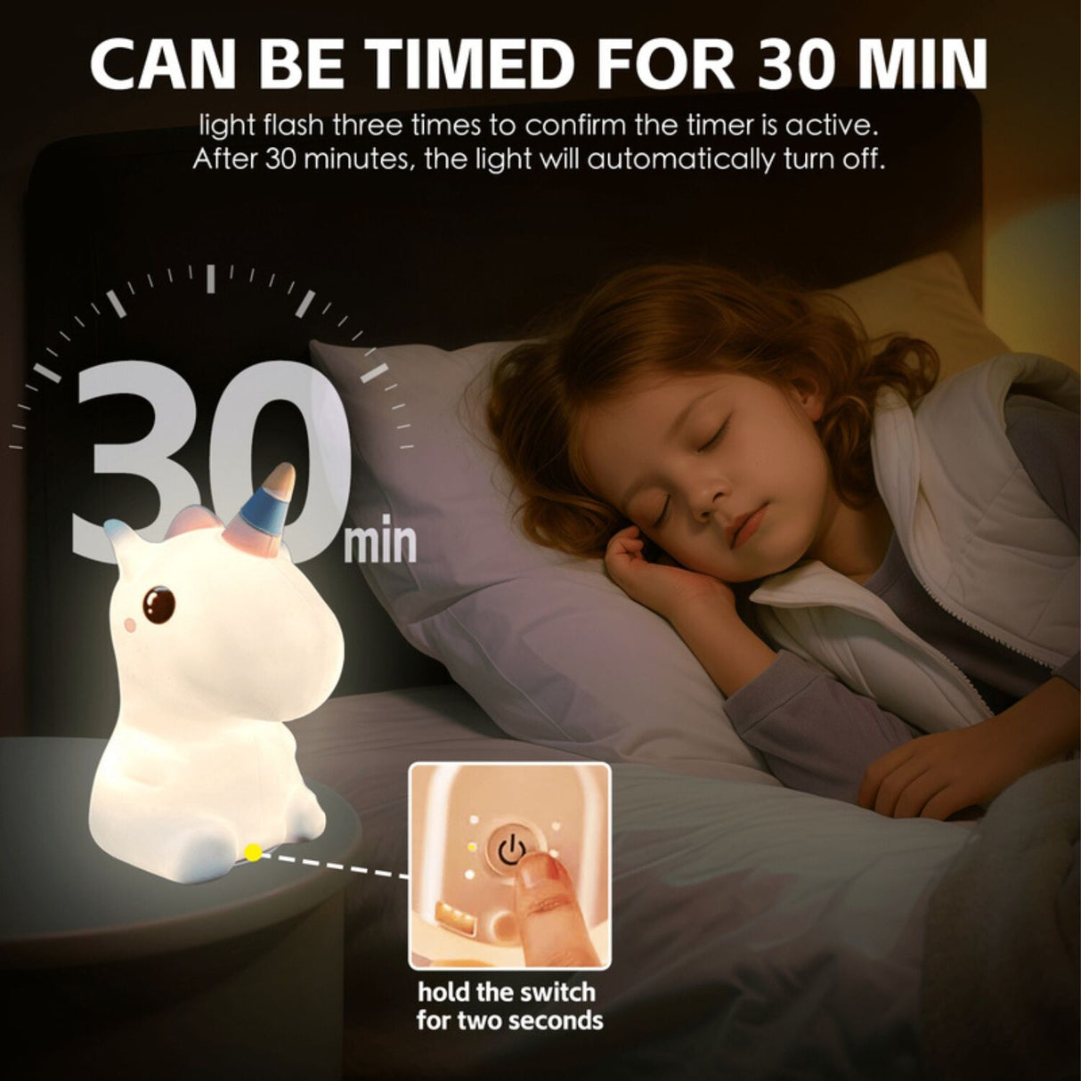 Cute Squishy Colour Changing Night Light for Kids - Dumpling