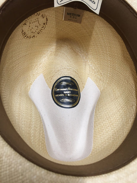 Ecuadorian Mens Straw Hat Straw MADE IN USA Fine Genuine Panama - Medium (7 - 7 1/8")