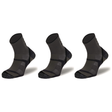 3x BRBL Atlas Mens Hiking/Trekking Crew Socks Pack - Grey/Black - Made in Italy (Outdoor Trail Socks)