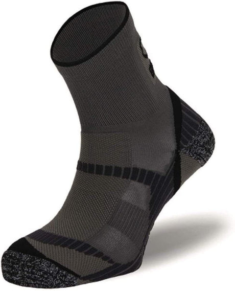 3x BRBL Atlas Mens Hiking/Trekking Crew Socks Pack - Grey/Black - Made in Italy (Outdoor Trail Socks)