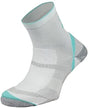 BRBL Atlas Socks Hiking Trekking Trail Run Outdoor Camping MADE IN ITALY Crew - White/Aqua - XL