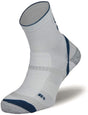 BRBL Atlas Socks Hiking Trekking Trail Run Outdoor Camping MADE IN ITALY Crew - White/Blue - XL