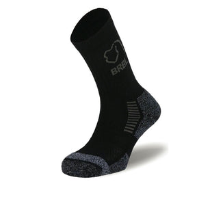 BRBL Bjorn Mens Hiking Trekking Socks - Cotton Blend Outdoor Adventure Socks - Black