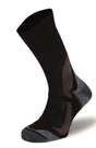 BRBL Kodiak Wool Ski Socks Hiking Trail Run Camping Snow Trekking - Brown - XL