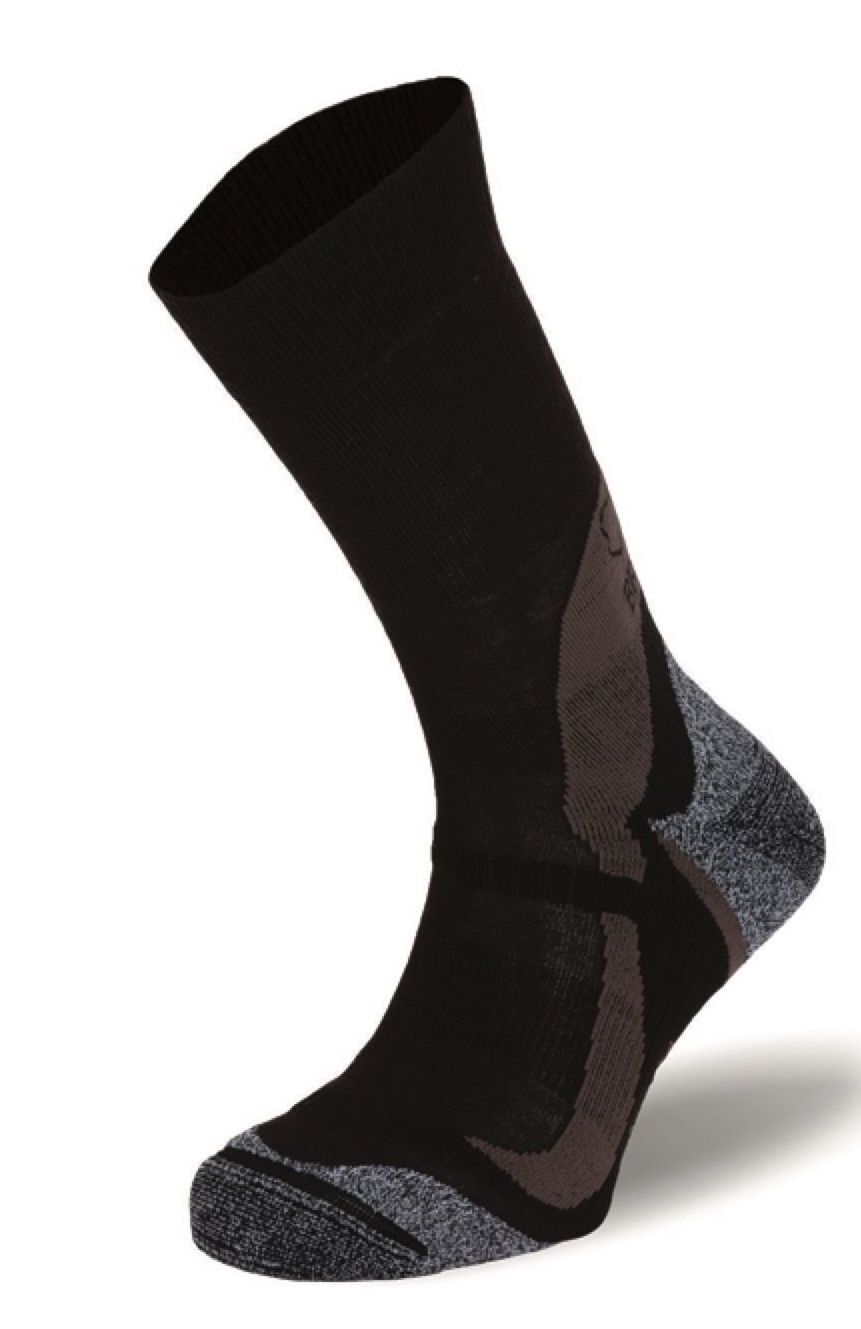 BRBL Kodiak Wool Ski Socks - Brown - XL (Camping/Hiking Trail Run Socks)