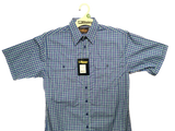 BISLEY SHORT SLEEVE SHIRT Everyday Casual Business Work Cotton Blend Check - BS2708_CMVB (MVB)