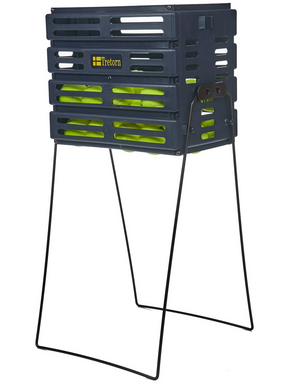Tretorn 80 Tennis Ball Basket Picker & Carrier Stand - Navy Blue