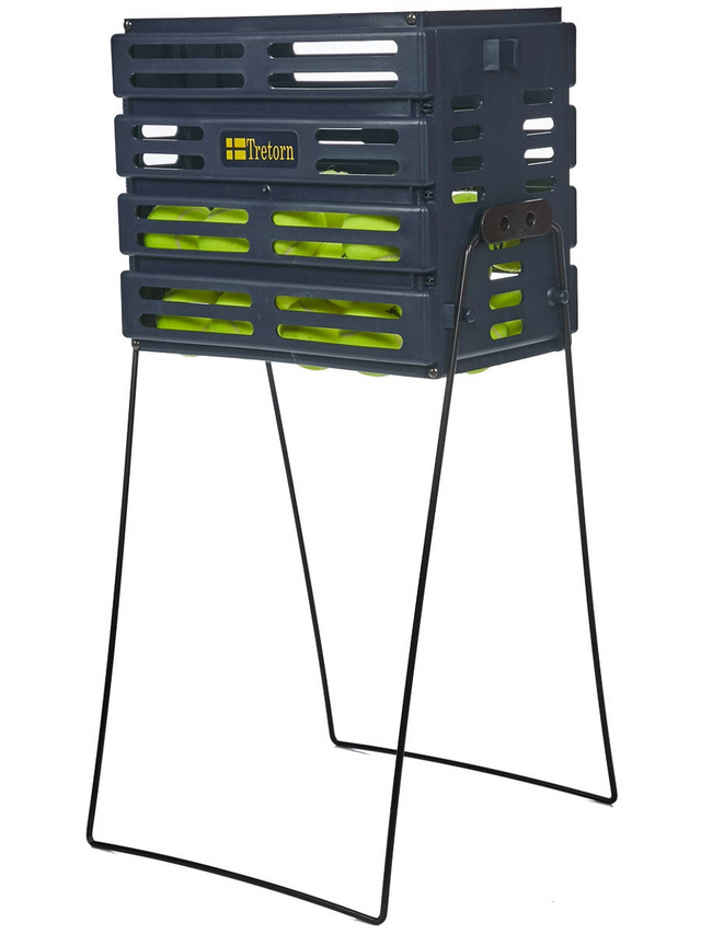 Tretorn 80 Tennis Ball Basket Picker Stand in Navy Blue